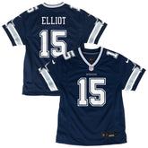 NFL Ezekiel Elliott Dallas Cowboys Youth Game Jersey - Navy
