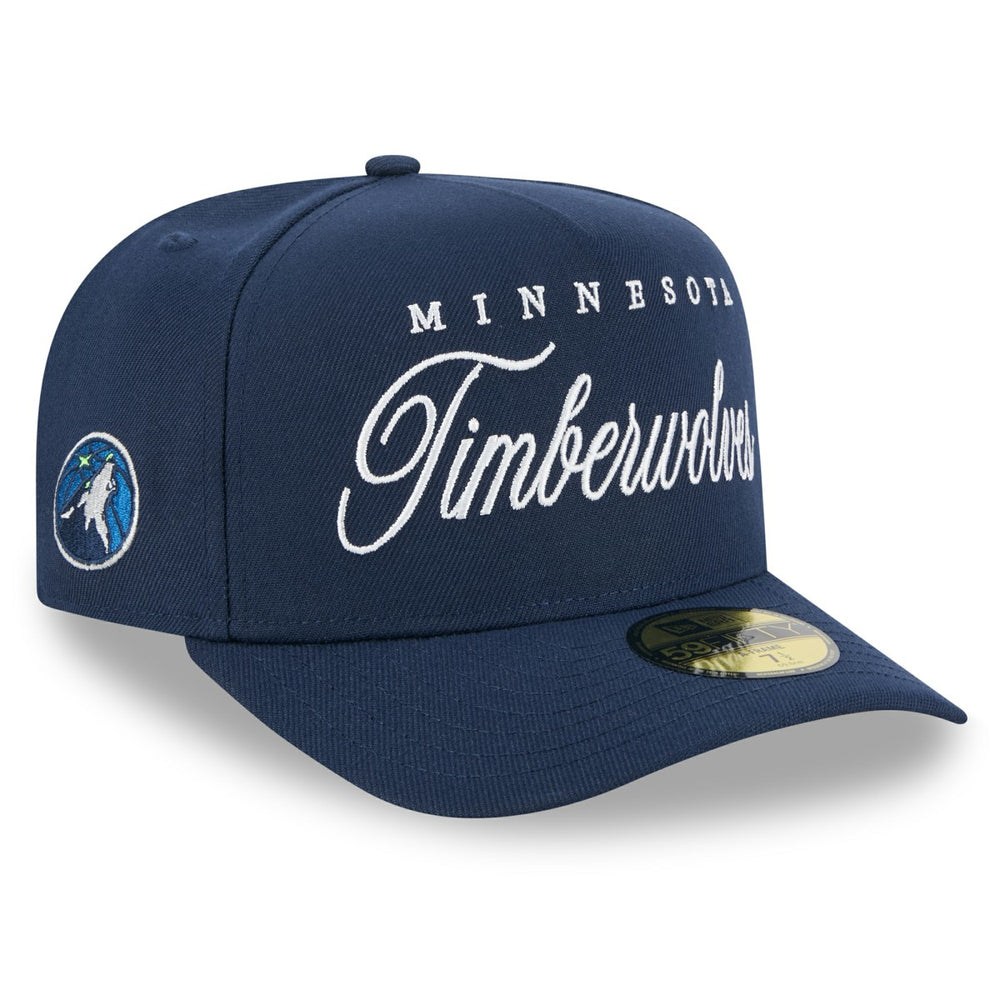 Minnesota Timberwolves 2025 NBA Draft A-Frame 59FIFTY Fitted Hat Navy