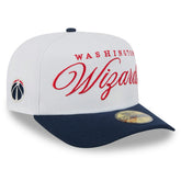 Washington Wizards 2025 NBA Draft A-Frame 59FIFTY Fitted Hat White/Navy