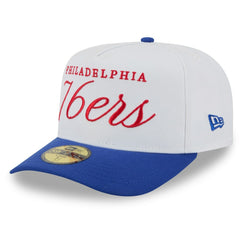 Philadelphia 76ers 2025 NBA Draft A-Frame 59FIFTY Fitted Hat White/Royal