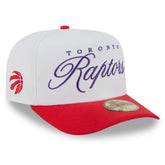Toronto Raptors 2025 NBA Draft A-Frame 59FIFTY Fitted Hat White/Red
