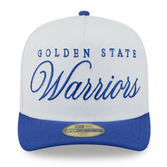 Golden State Warriors 2025 NBA Draft A-Frame 59FIFTY Fitted Hat White/Royal