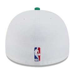Boston Celtics 2025 NBA Draft A-Frame 59FIFTY Fitted Hat White/Kelly Green