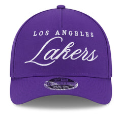 Los Angeles Lakers 2025 NBA Draft M-Crown A-Frame 9FORTY Adjustable Hat Purple