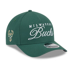 Milwaukee Bucks 2025 NBA Draft M-Crown A-Frame 9FORTY Adjustable Hat Hunter Green