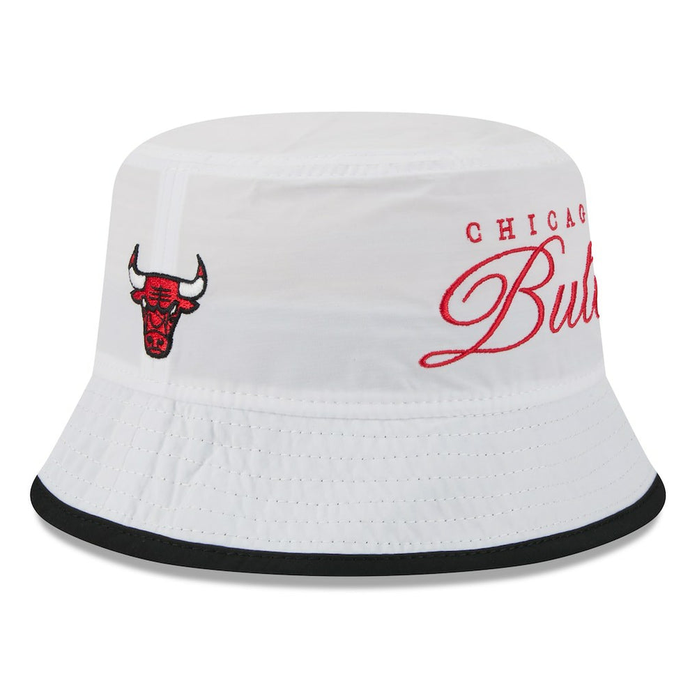 Chicago Bulls 2025 NBA Draft Nylon Bucket Hat White/Black