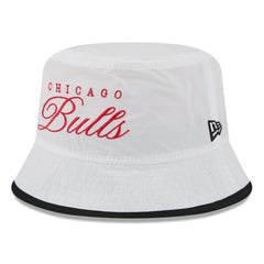 Chicago Bulls 2025 NBA Draft Nylon Bucket Hat White/Black