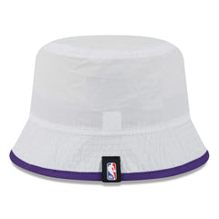 Los Angeles Lakers 2025 NBA Draft Nylon Bucket Hat White/Purple