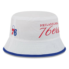 Philadelphia 76ers 2025 NBA Draft Nylon Bucket Hat White/Royal