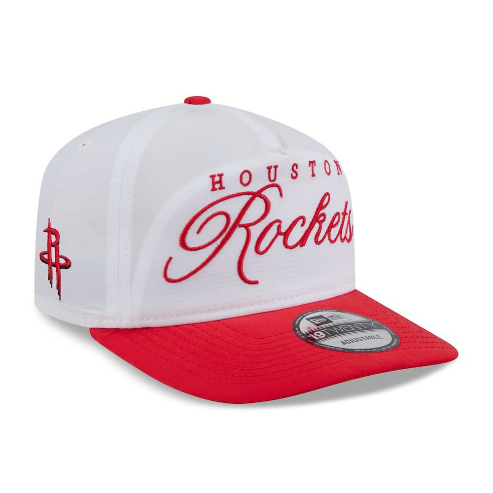Houston Rockets 2025 NBA Draft On-Stage Nylon 19TWENTY Adjustable Hat White/Red