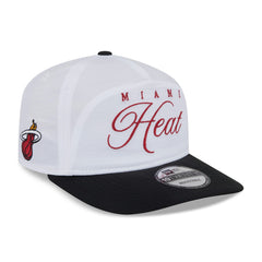 Miami Heat 2025 NBA Draft On-Stage Nylon 19TWENTY Adjustable Hat White/Black