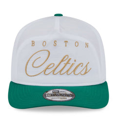 Boston Celtics 2025 NBA Draft On-Stage Nylon 19TWENTY Adjustable Hat White/Kelly Green