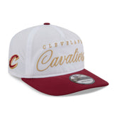 Cleveland Cavaliers 2025 NBA Draft On-Stage Nylon 19TWENTY Adjustable Hat White/Wine