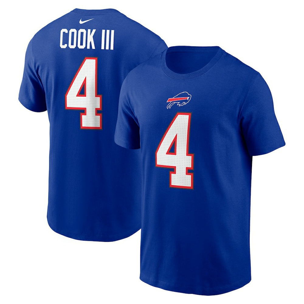 James Cook Buffalo Bills Name & Number T-Shirt Royal