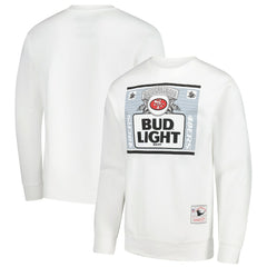San Francisco 49ers x Bud Light The Crest Pullover Sweatshirt White