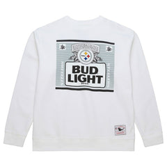 Pittsburgh Steelers x Bud Light The Crest Pullover Sweatshirt White