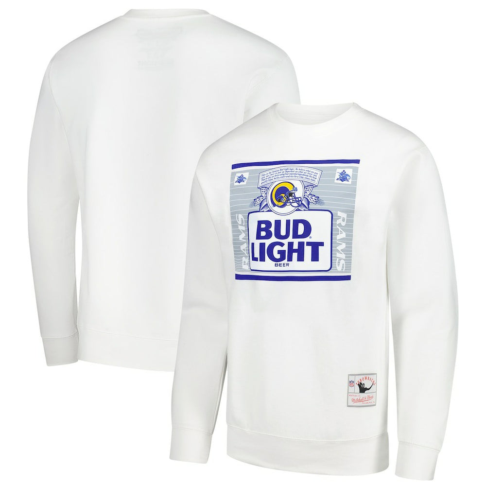 Los Angeles Rams x Bud Light The Crest Pullover Sweatshirt White