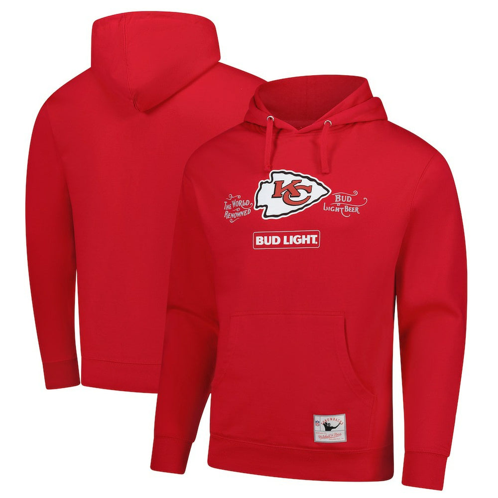 Kansas City Chiefs NFL x Bud Light Vintage Pullover Hoodie Red