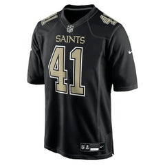NFL Alvin Kamara New Orleans Saints Fashion Game Jersey - Carbon Black