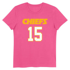 Patrick Mahomes Kansas City Chiefs Girls Youth Player Name & Number T-Shirt Pink