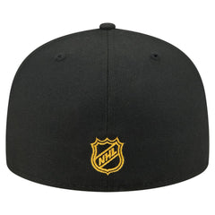 NHL Boston Bruins New Era State Stitch 59FIFTY Fitted Hat - Black