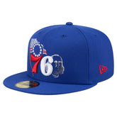 Philadelphia 76ers State Stitch 59FIFTY Fitted Hat Royal