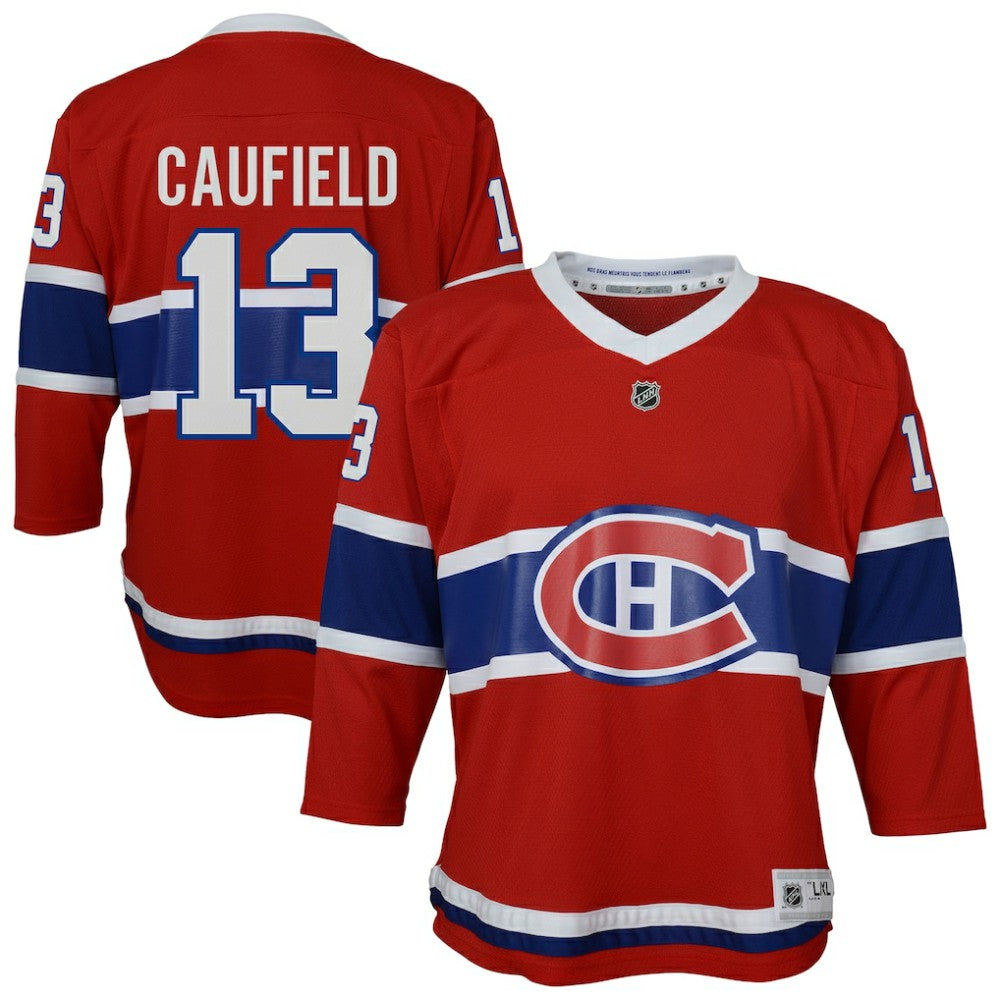 NHL Cole Caufield Montreal Canadiens Youth Home Replica Player Jersey - Red
