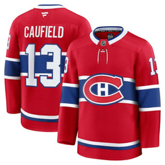 NHL Cole Caufield Montreal Canadiens Fanatics Home Premium Jersey - Red