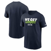 Seattle Seahawks Hometown T-Shirt College Navy