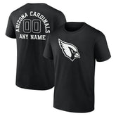 Arizona Cardinals Personalized Name & Number Monochrome T-Shirt Black