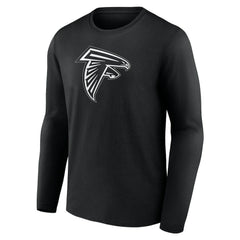 Atlanta Falcons Personalized Name & Number Monochrome Long Sleeve T-Shirt Black