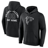 Atlanta Falcons Personalized Name & Number Pullover Hoodie Black
