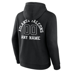 Atlanta Falcons Personalized Name & Number Pullover Hoodie Black