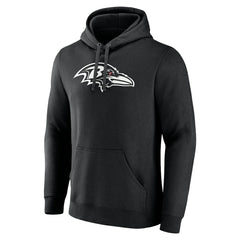 Baltimore Ravens Personalized Name & Number Pullover Hoodie Black