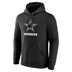 Dallas Cowboys Personalized Name & Number Pullover Hoodie Black