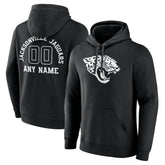 Jacksonville Jaguars Personalized Name & Number Pullover Hoodie Black