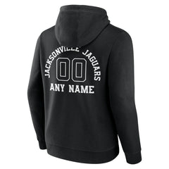 Jacksonville Jaguars Personalized Name & Number Pullover Hoodie Black