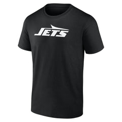 New York Jets Personalized Name & Number Monochrome T-Shirt Black
