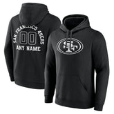 San Francisco 49ers Personalized Name & Number Pullover Hoodie Black