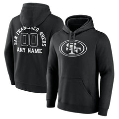 San Francisco 49ers Personalized Name & Number Pullover Hoodie Black