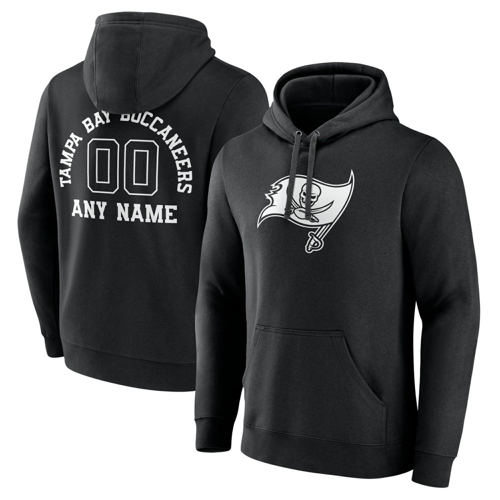 Tampa Bay Buccaneers Personalized Name & Number Pullover Hoodie Black