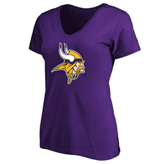 Minnesota Vikings Women's Plus Size V-Neck T-Shirt Purple
