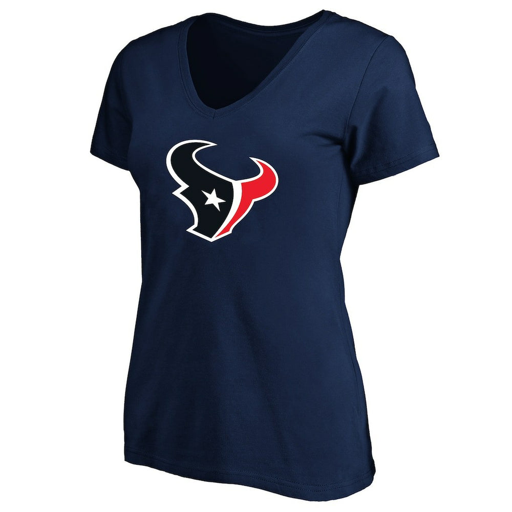 Houston Texans Women's Plus Size V-Neck T-Shirt Navy