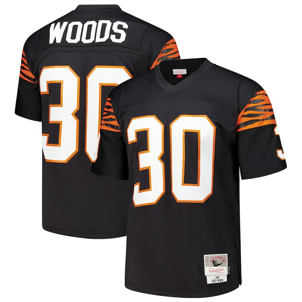 NFL Ickey Woods Cincinnati Bengals 1988 Legacy Replica Jersey - Black on sale