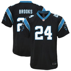 NFL Jonathon Brooks Carolina Panthers Youth Game Jersey - Black