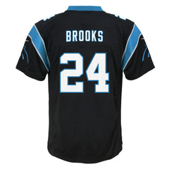 NFL Jonathon Brooks Carolina Panthers Youth Game Jersey - Black