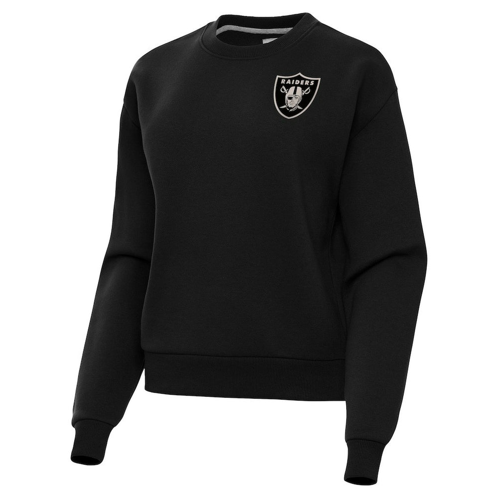 Las Vegas Raiders Antigua Women's Victory Pullover Sweatshirt Black