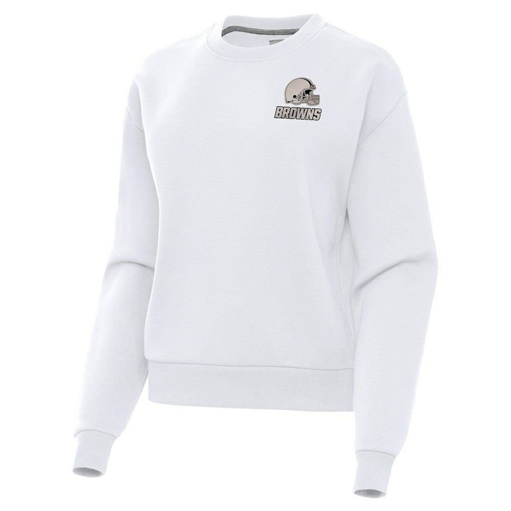 Cleveland Browns Antigua Women's Victory Pullover Sweatshirt White