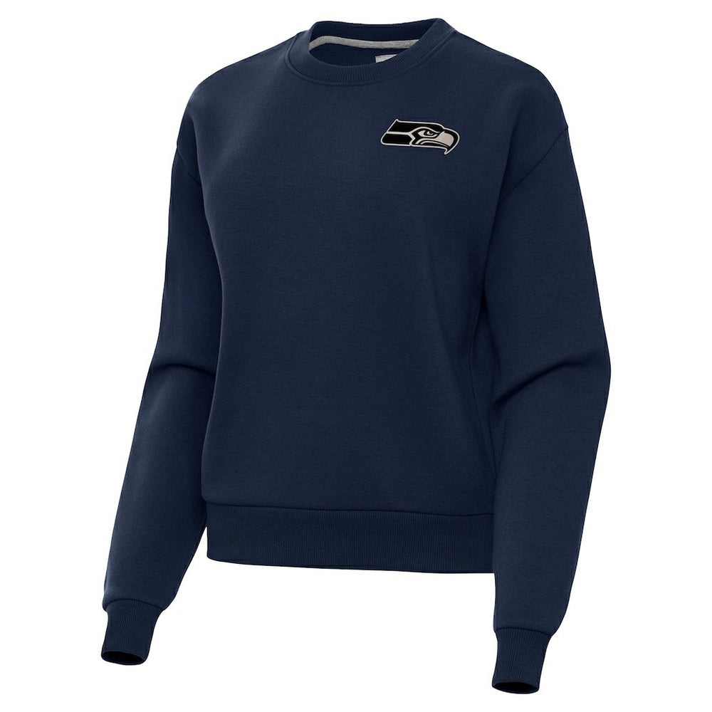 Seattle Seahawks Antigua Women's Victory Pullover Sweatshirt College Navy