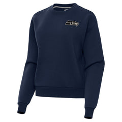 Seattle Seahawks Antigua Women's Victory Pullover Sweatshirt College Navy
